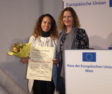 2018 - award ceremony for the Elisabeth-Markstein-Prize in recognition of her special commitment to the interests of the language mediation profession